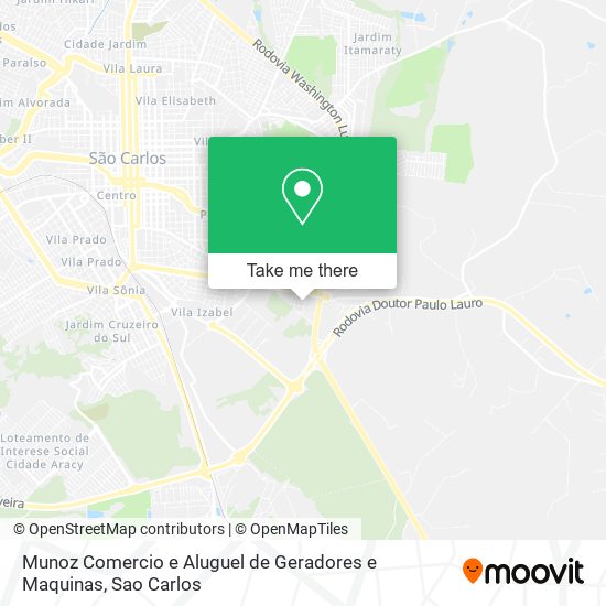 Mapa Munoz Comercio e Aluguel de Geradores e Maquinas