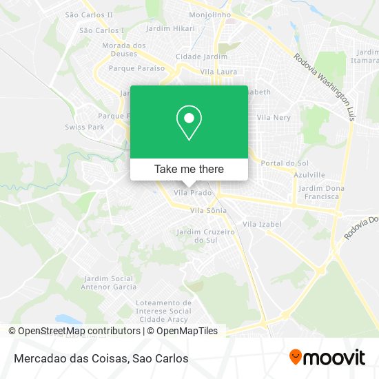 Mercadao das Coisas map