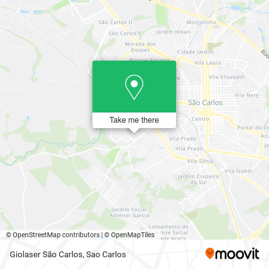 Giolaser São Carlos map
