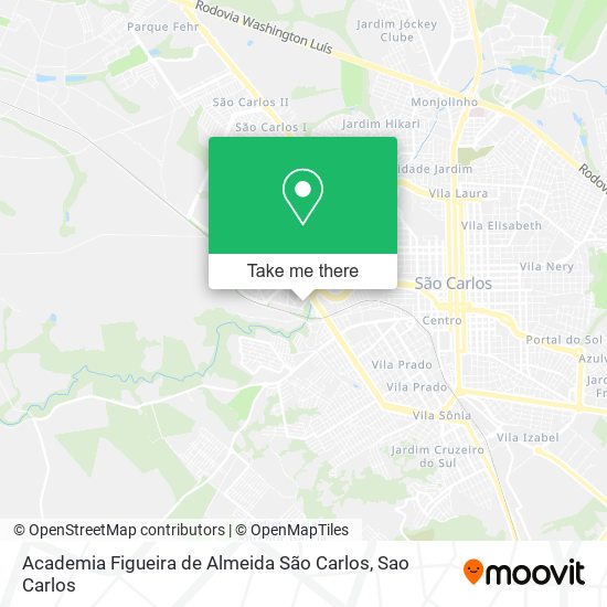 Academia Figueira de Almeida São Carlos map