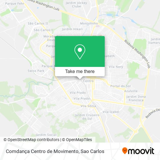 Comdança Centro de Movimento map