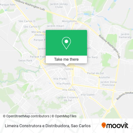 Limeira Construtora e Distribuidora map