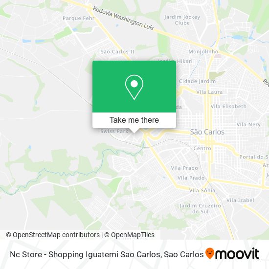 Mapa Nc Store - Shopping Iguatemi Sao Carlos