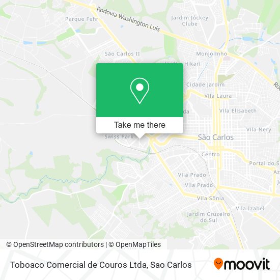 Toboaco Comercial de Couros Ltda map