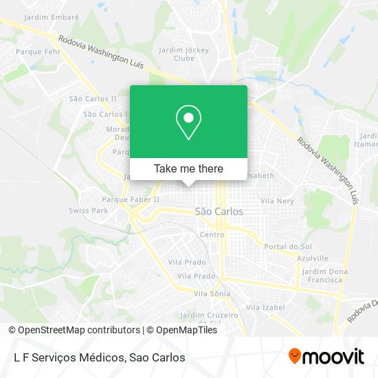 L F Serviços Médicos map