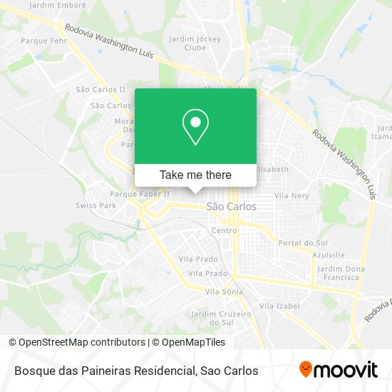 Bosque das Paineiras Residencial map