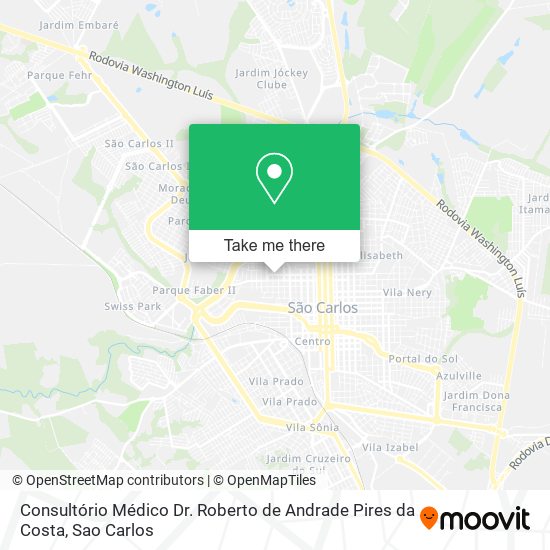 Consultório Médico Dr. Roberto de Andrade Pires da Costa map