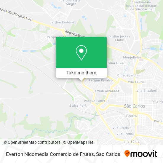 Mapa Everton Nicomedis Comercio de Frutas