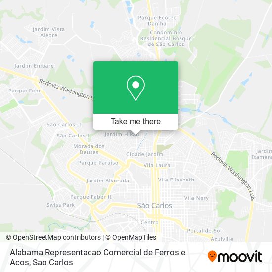 Alabama Representacao Comercial de Ferros e Acos map