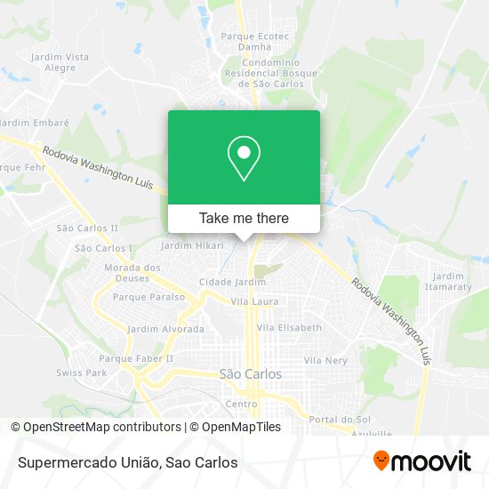 Mapa Supermercado União