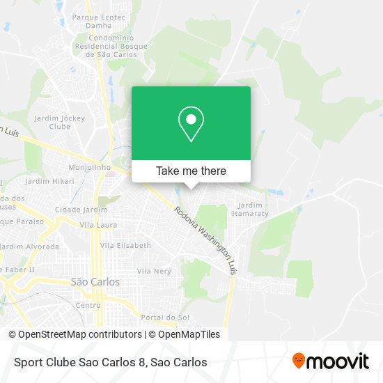 Sport Clube Sao Carlos 8 map