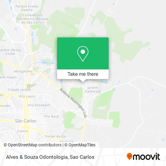 Mapa Alves & Souza Odontologia