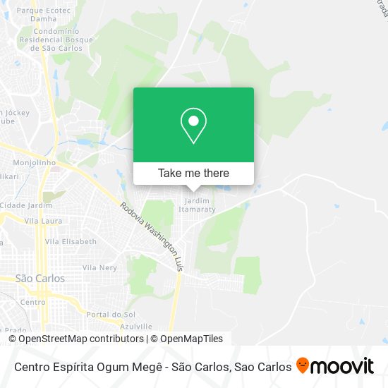 Centro Espírita Ogum Megê - São Carlos map