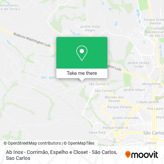 Mapa Ab Inox - Corrimão, Espelho e Closet - São Carlos