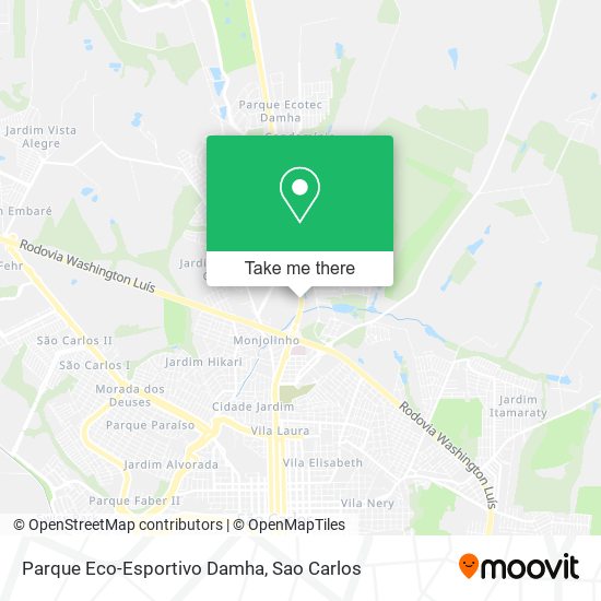 Parque Eco-Esportivo Damha map