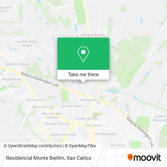 Mapa Residencial Monte Berlim