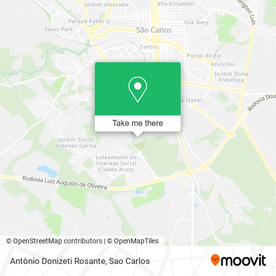 Antônio Donizeti Rosante map