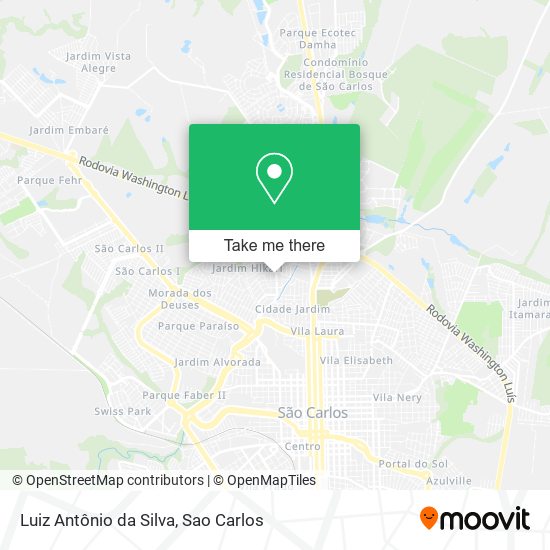 Luiz Antônio da Silva map