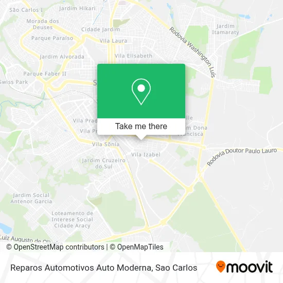 Reparos Automotivos Auto Moderna map