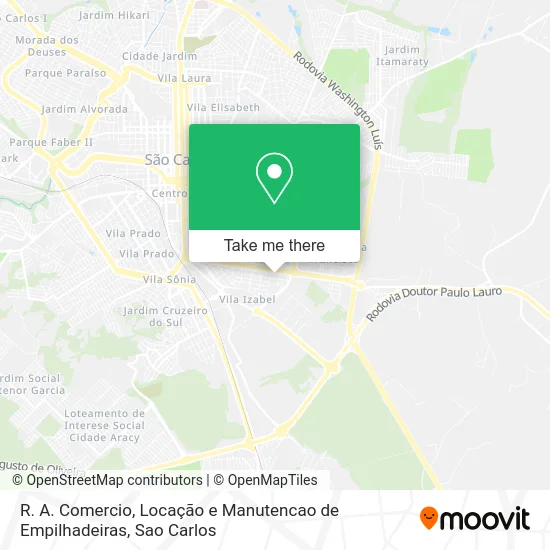 R. A. Comercio, Locação e Manutencao de Empilhadeiras map