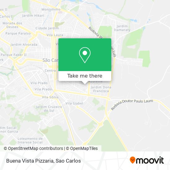 Mapa Buena Vista Pizzaria