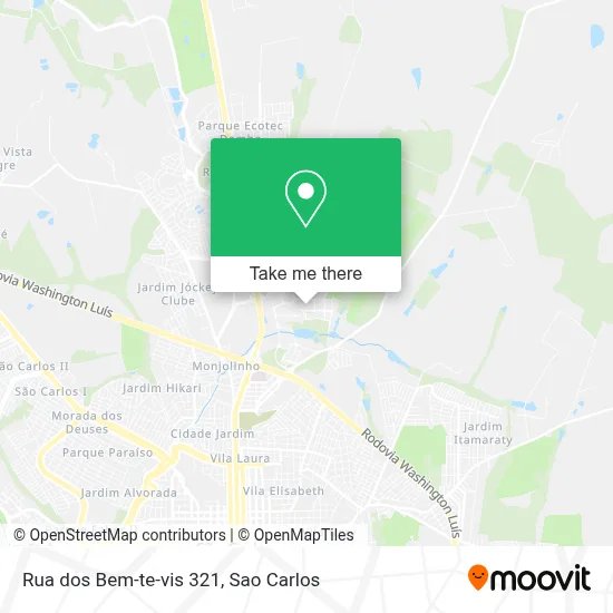 Rua dos Bem-te-vis 321 map