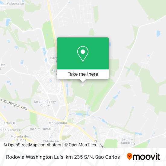 Rodovia Washington Luís, km 235 S / N map