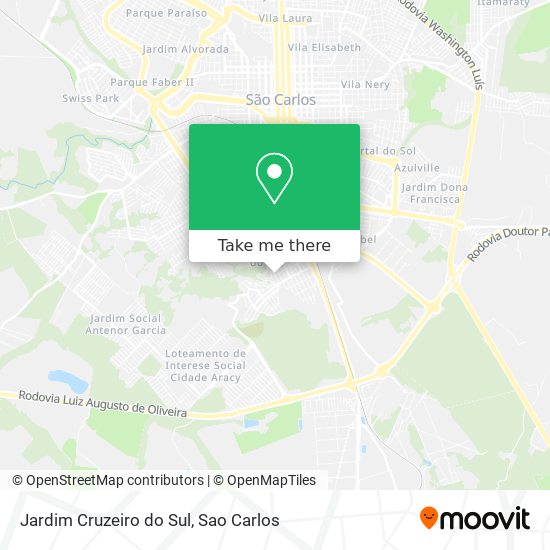Jardim Cruzeiro do Sul map