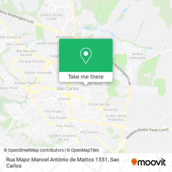 Rua Major Manoel Antônio de Mattos 1551 map