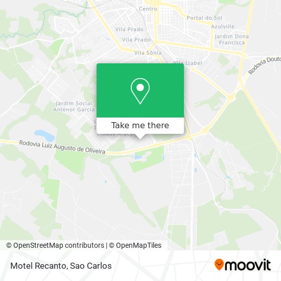 Motel Recanto map