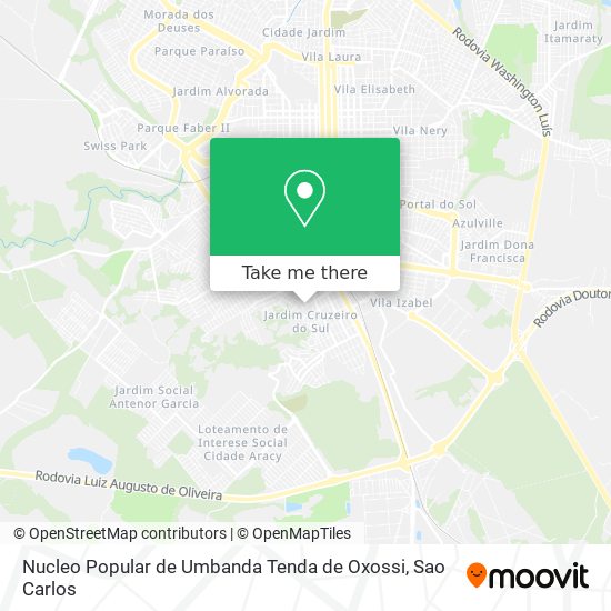Nucleo Popular de Umbanda Tenda de Oxossi map