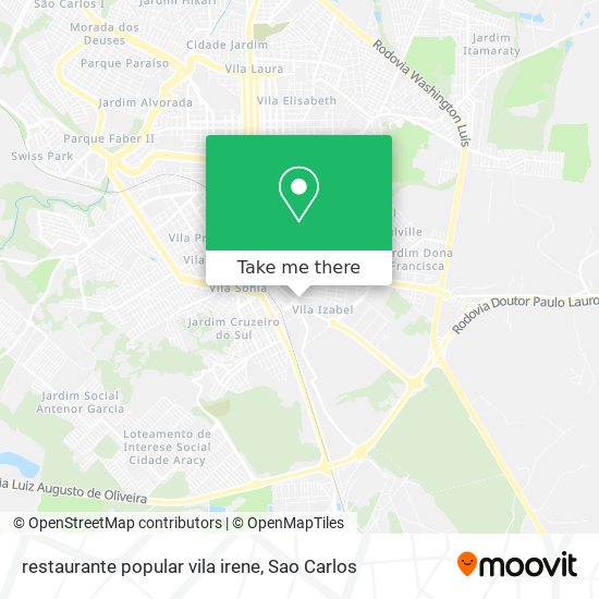 restaurante popular vila irene map