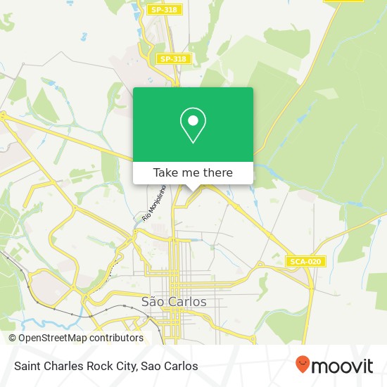 Mapa Saint Charles Rock City
