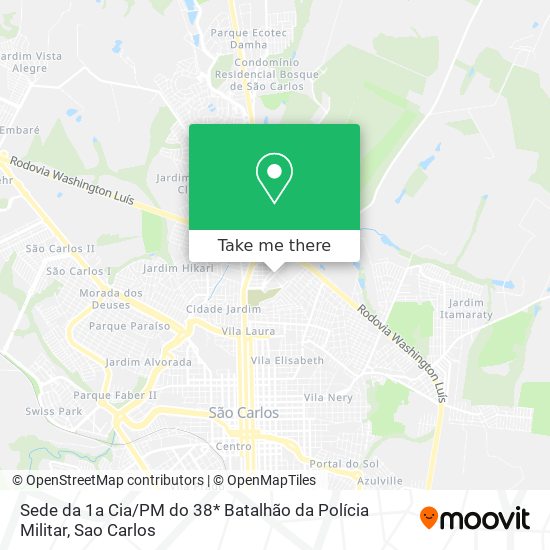 Sede da 1a Cia / PM do 38* Batalhão da Polícia Militar map