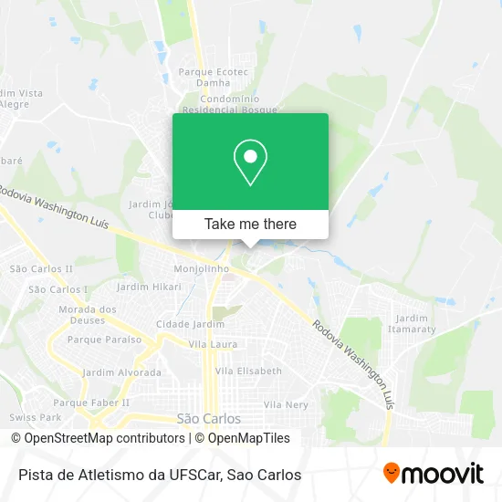 Pista de Atletismo da UFSCar map