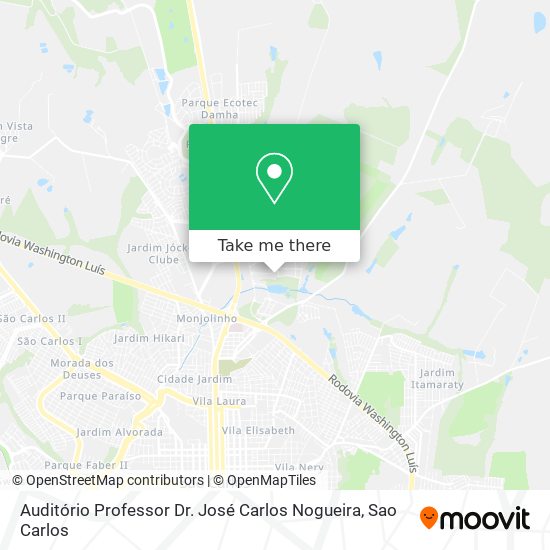 Auditório Professor Dr. José Carlos Nogueira map