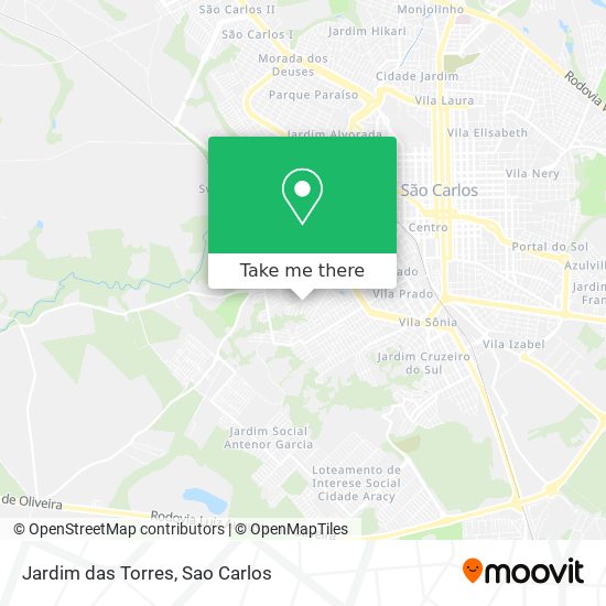 Mapa Jardim das Torres