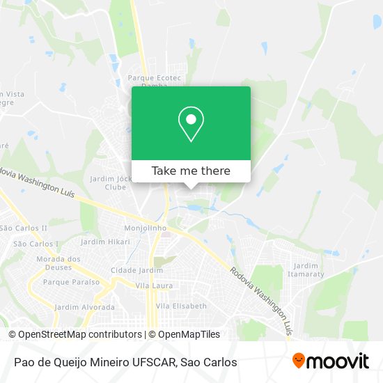 Pao de Queijo Mineiro UFSCAR map