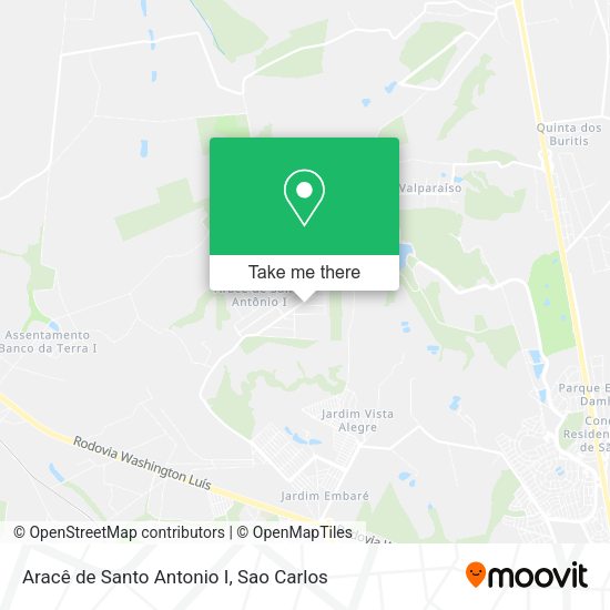 Aracê de Santo Antonio I map