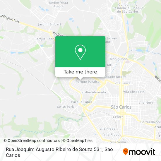 Rua Joaquim Augusto Ribeiro de Souza 531 map