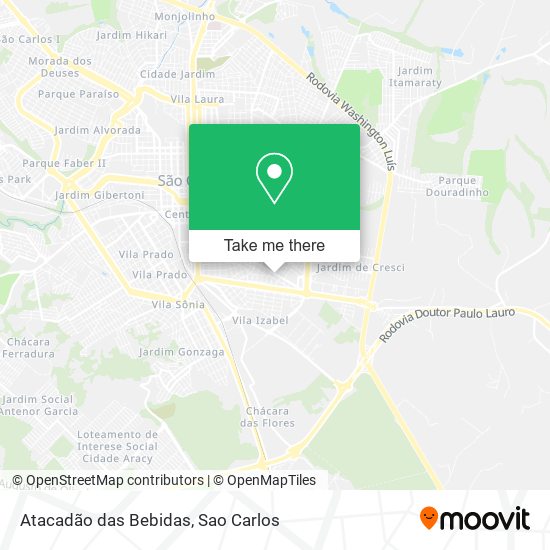Atacadão das Bebidas map