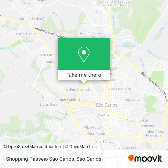 Mapa Shopping Passeio Sao Carlos