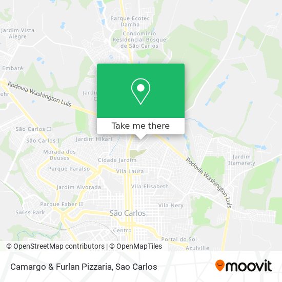 Camargo & Furlan Pizzaria map