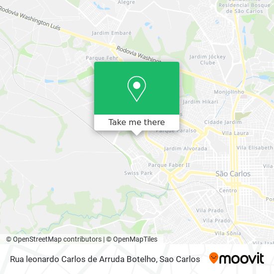 Rua leonardo Carlos de Arruda Botelho map
