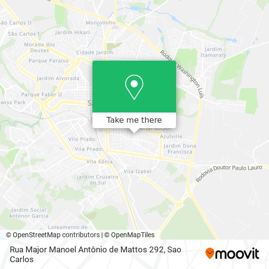 Rua Major Manoel Antônio de Mattos 292 map
