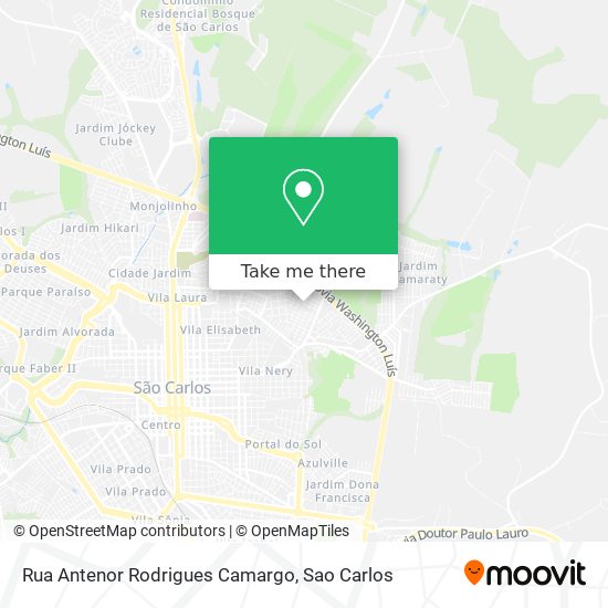 Rua Antenor Rodrigues Camargo map