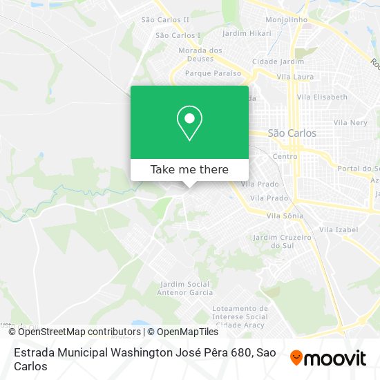 Estrada Municipal Washington José Pêra 680 map