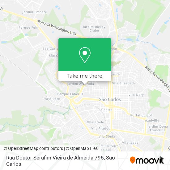 Rua Doutor Serafim Viêira de Almeida 795 map