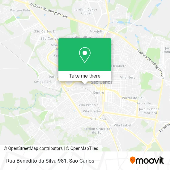 Rua Benedito da Silva 981 map