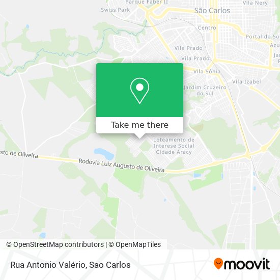 Rua Antonio Valério map